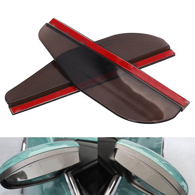 Black Rear View Side Mirror Rain Board Eyebrow Guard Sun Visor Car Accessories S