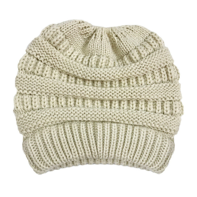 Women's Bubble Knit Slouchy Baggy Beanie Oversize Winter Hat Ski Cap Stylish and