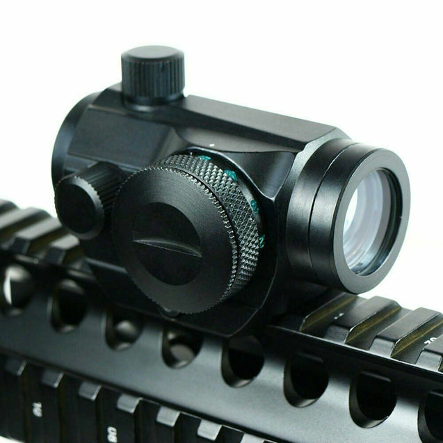 Tactical Holographic Green / Red Dot Sight Scope with Rail Mount & 1" Rail Riser