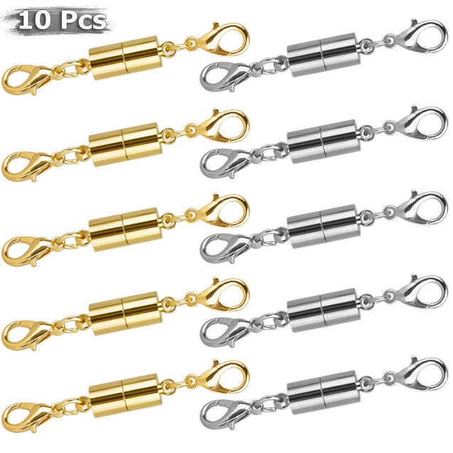 Magnetic Lobster Claw Lock Clasps DIY Necklace Bracelet Jewelry Hook Extender