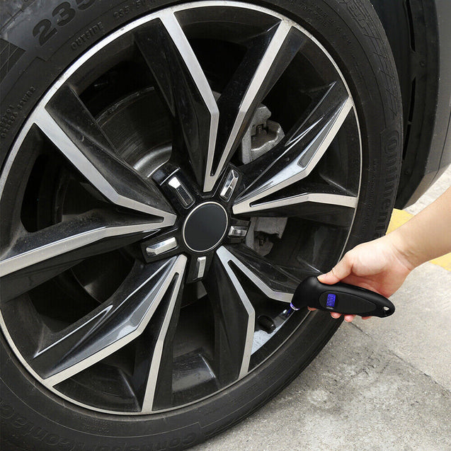 Digital Tire Pressure Guage Car Bike Truck Auto LCD Meter Tester Gauge Black