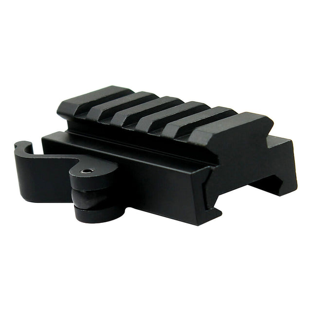 Quick Release  .5" Low Profile Riser QR Block Mount for Picatinny / Weaver Rail