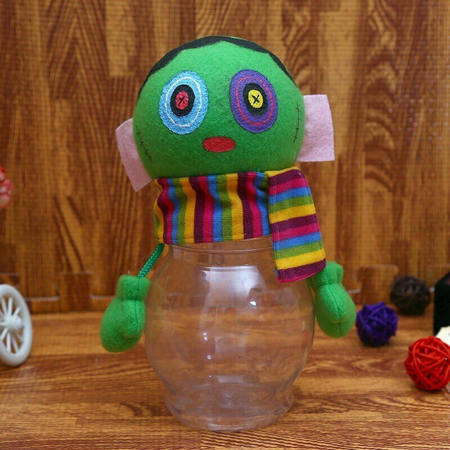 Cute Candy Jar Gift Ghost Pumpkin Bottle Party Room Table Decoration Halloween