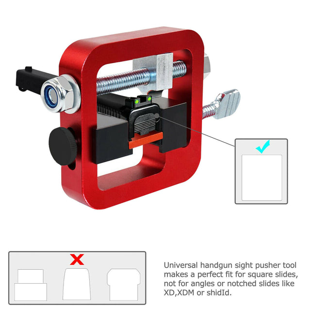 Universal Handguns Sight Pusher Tool Fit For Glocks 1911 Sig and Others