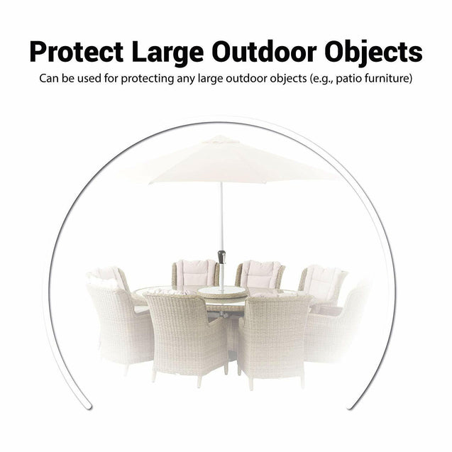 XL Extra Large Full Size Car Cover Water Dust Dirt Proof Clear PE Plastic