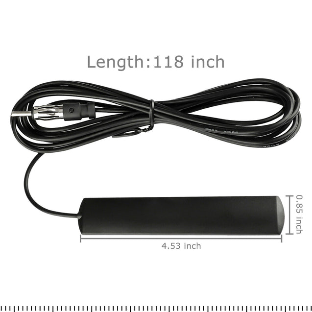Car Radio Stereo Hidden Antenna Stealth FM AM For Vehicle Truck Motorcycle Boat