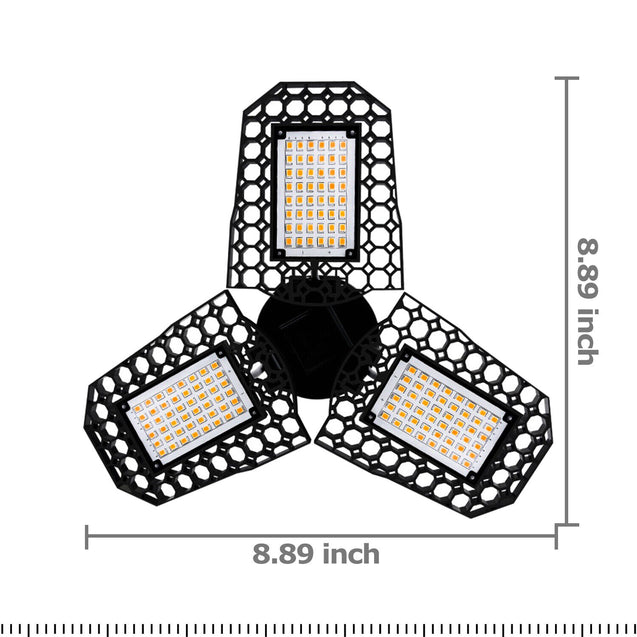 Super Bright 60W/80W 8000LM Deformable LED Garage Light Shop Ceiling Lights Bulb