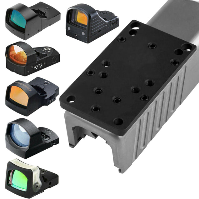 For Glock Universal Sight Mount Plate RMR Vortex Burris Red Dot Sight Pistol