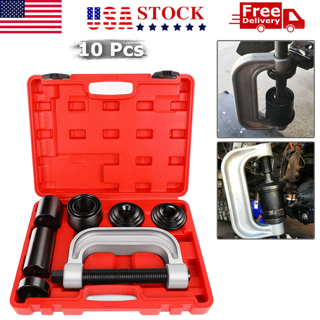 Heavy Duty 4 in 1 Ball Joint Press & U Joint Removal Tool Kit w/ 4 x 4 Adapters