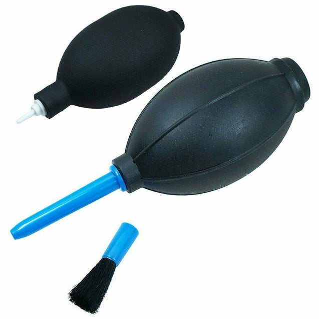 2PC Rubber Dust Blower set with Brush for Cleaning Camera Lens CCD Filter-Watch