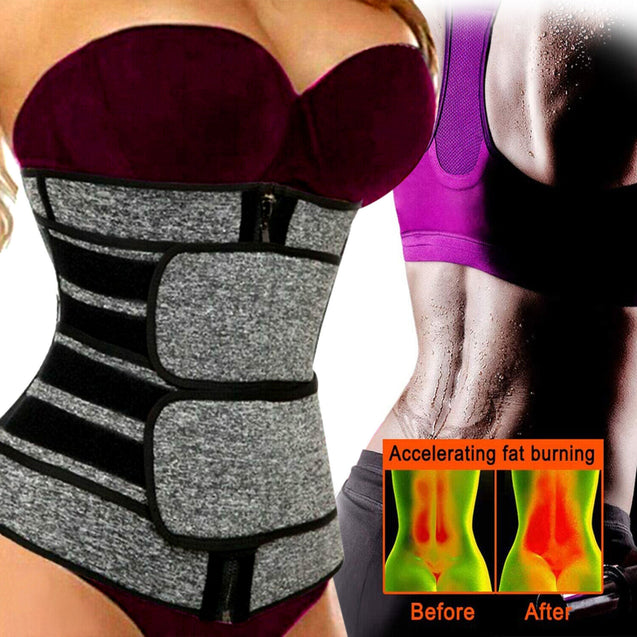 Waist Trainer Women Corset Sauna Sweat Weight Loss Body Shaper Yoga Slimmer Belt