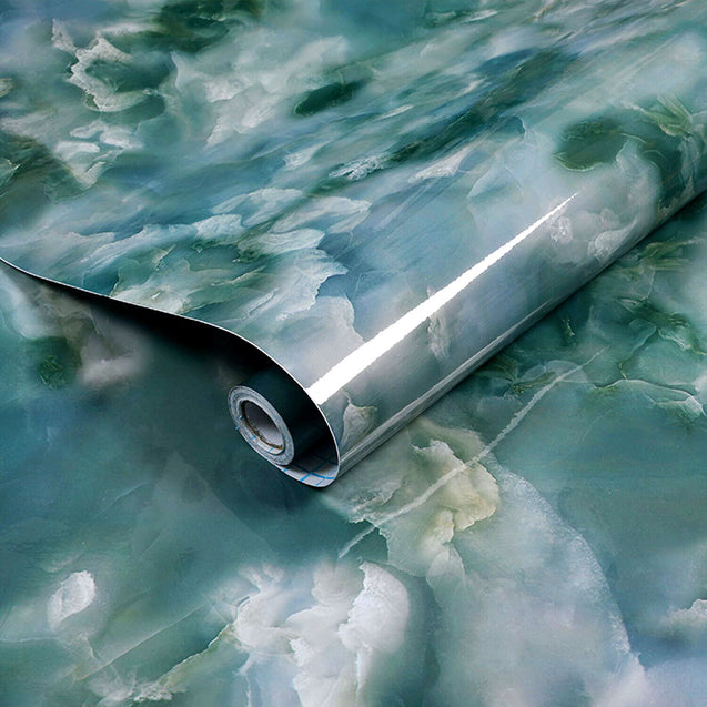 Self Adhesive Peel & Stick Wallpaper Marble PVC Kitchen Countertop 9.84ftx1.97ft