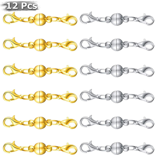 Magnetic Lobster Claw Lock Clasps DIY Necklace Bracelet Jewelry Hook Extender