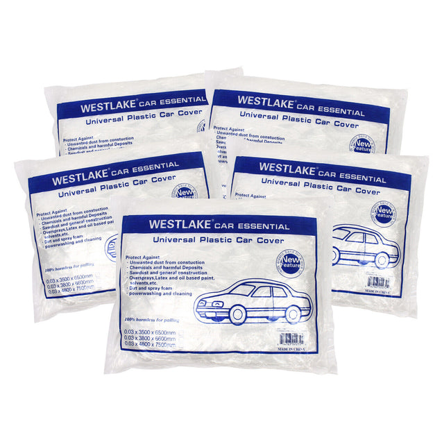 Wholesale 20 PACK Clear Plastic Disposable Car Cover Universal Rain Dust Garage