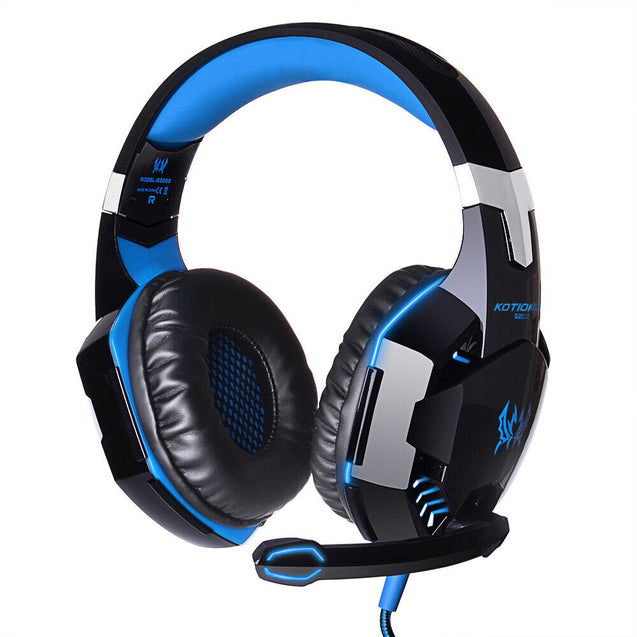 3.5mm Gaming Headset MIC LED Headphones Surround for PS4 Xbox One X 360 E PC