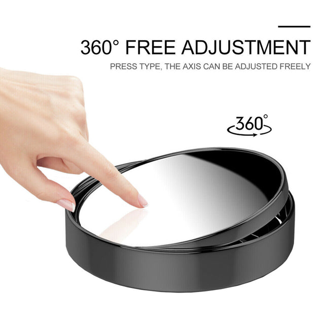 2PCS Side Rear View Blind Spot Mirror HD Universal Auto 360° Wide Angle Convex