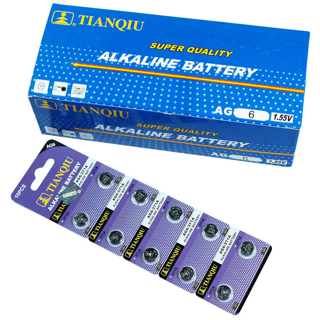 200 PCS LR69 AG6 371 LR921 1.5V Alkaline Battery for Watch Lighter US Free ship