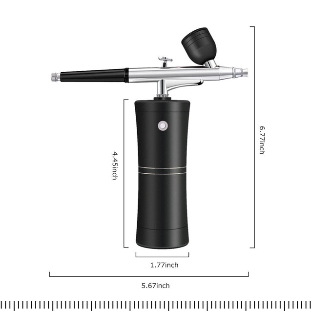 Portable Air Compressor Kit Air-Brush Paint Spray Gun Nail Tattoo Art Airbrush