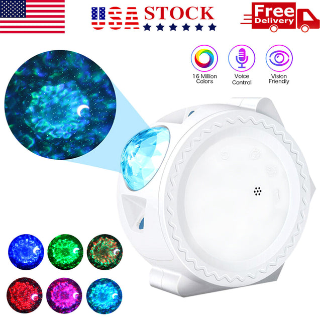 3in1 LED Galaxy Starry Night Light Projector 3D Ocean Star Sky Party Lamp Gift