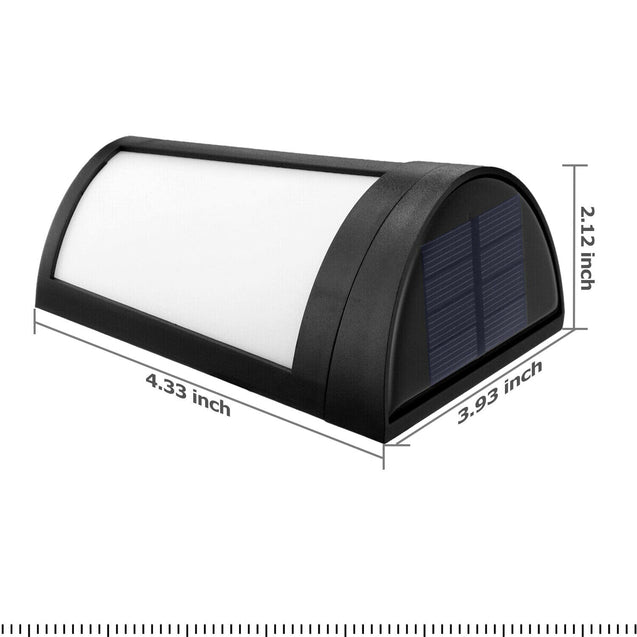 Solar Power 6LED Wall Mount Light Outdoor Garden Path Fence Yard Patio Lamp