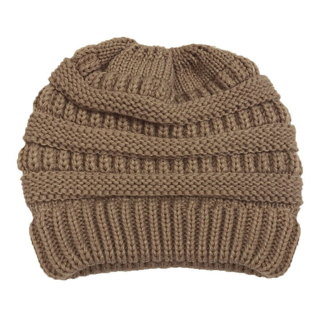 Women's Bubble Knit Slouchy Baggy Beanie Oversize Winter Hat Ski Cap Stylish and