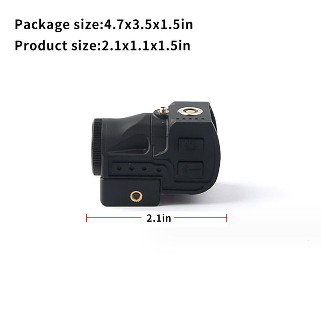 Tactical Flashlight & Green Laser Sight Combo Picatinny Rail Mounted Pistol