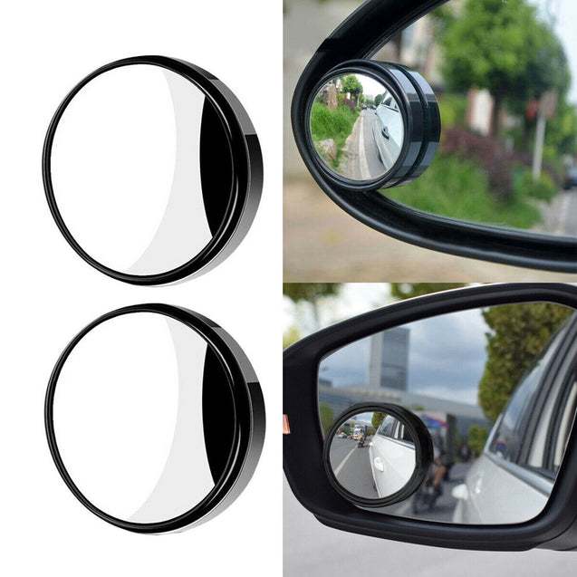 2PCS Side Rear View Blind Spot Mirror HD Universal Auto 360° Wide Angle Convex