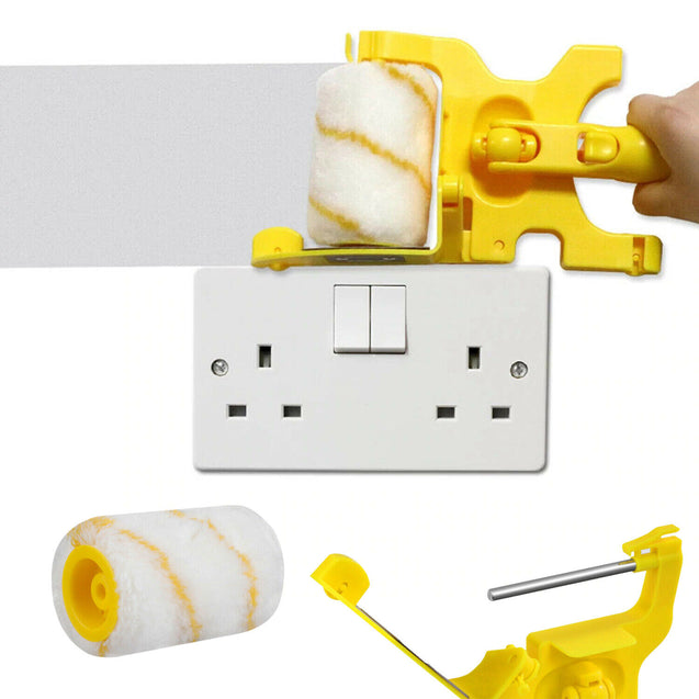 Multifunctional Clean-Cut Paint Edger Roller Brush Safe Tool for Wall Ceiling US