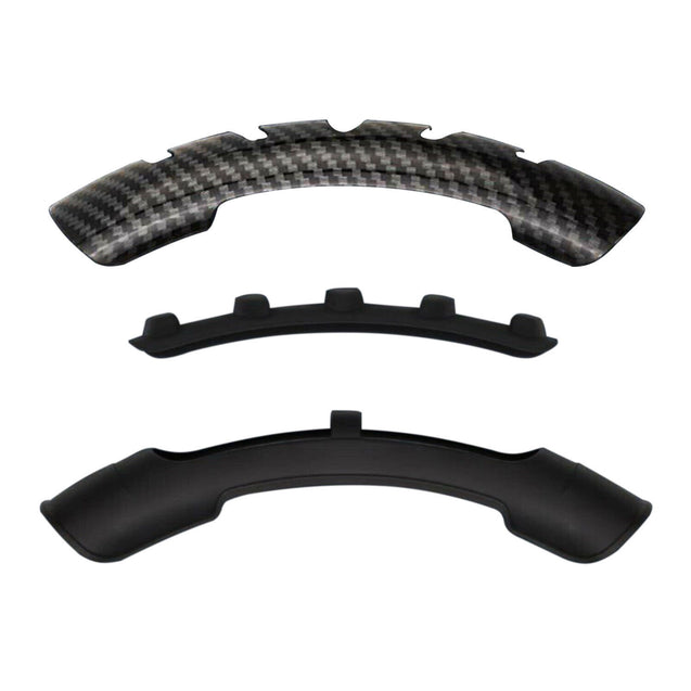 2PC Car Steering Wheel Booster Non-Slip Carbon Fiber Cover Universal Accessories