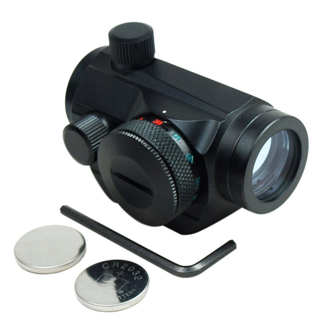 3-9X40 Illuminated Rifle Scope with Red Laser & 5 MOA Dot Sight