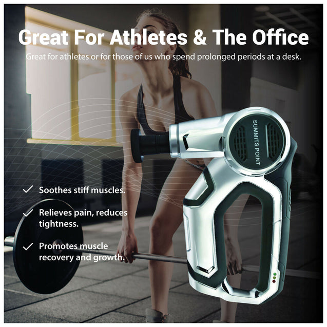 Wireless Massage Gun Carbon Fiber Percussive Vibration Therapy Promote Recovery