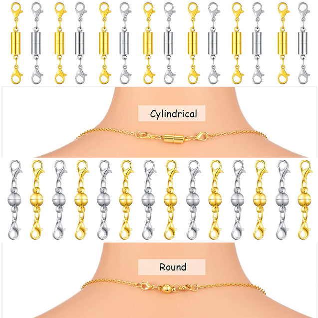 Magnetic Lobster Claw Lock Clasps DIY Necklace Bracelet Jewelry Hook Extender