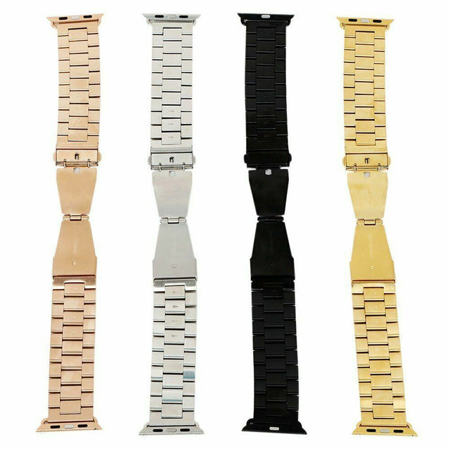 Stainless Steel Wrist Band Clasp for Apple Watch Series 4/3/2/1 iWatch 38/42mm
