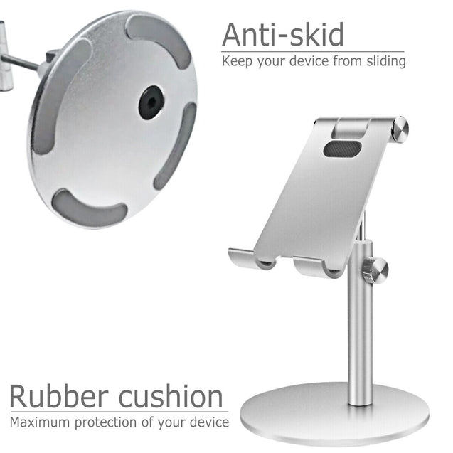 Portable Aluminum Desk Desktop Phone Stand Holder For iPhone Cellphone Tablet