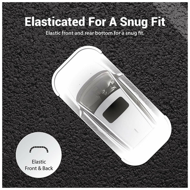 XL Extra Large Full Size Car Cover Water Dust Dirt Proof Clear PE Plastic