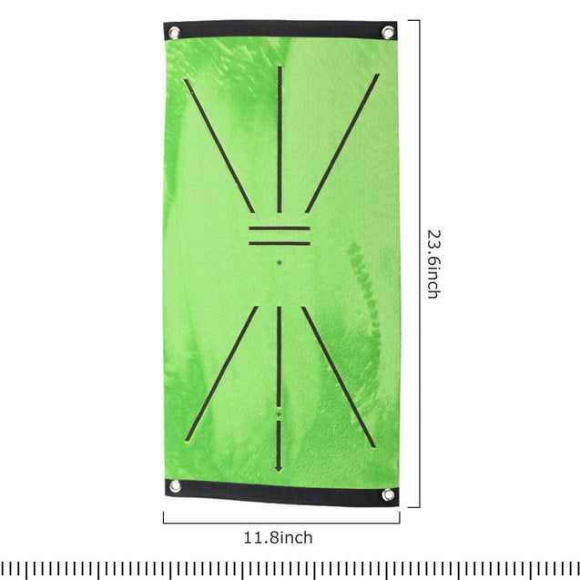 Velvet Golf Training Mat Swing Detection Practice Training Hitting Aid Game Pad