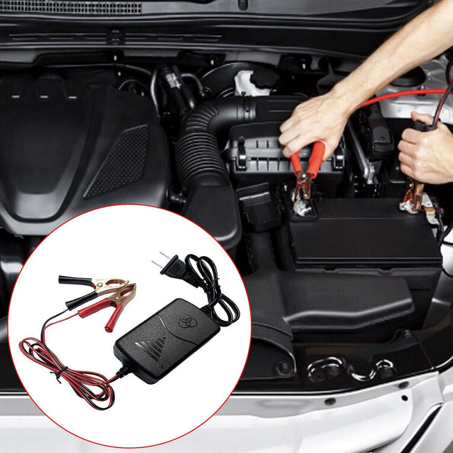 2PCS Car Battery Charger Maintainer 12V Trickle RV for Truck Motorcycle ATV Auto