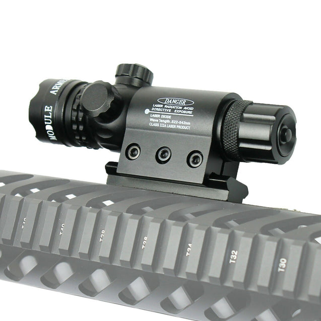 Hunting rifle Green Laser Sight Dot Scope Adjustable with 2 Switch - Mounts