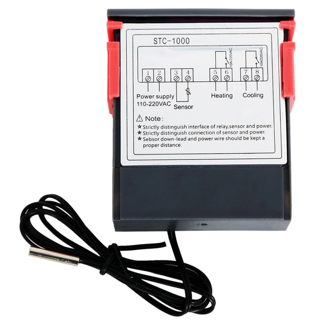 Universal STC-1000 Digital Temperature Controller Thermostat w/ Sensor AC 110V