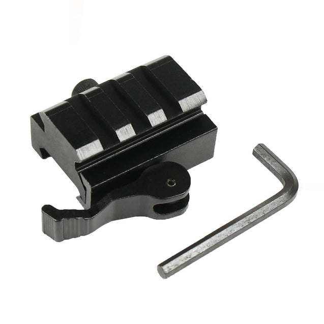 Set of 2 Quick Release Detach 1/2" Mini Riser QR Block Mounts For Picatinny Rail