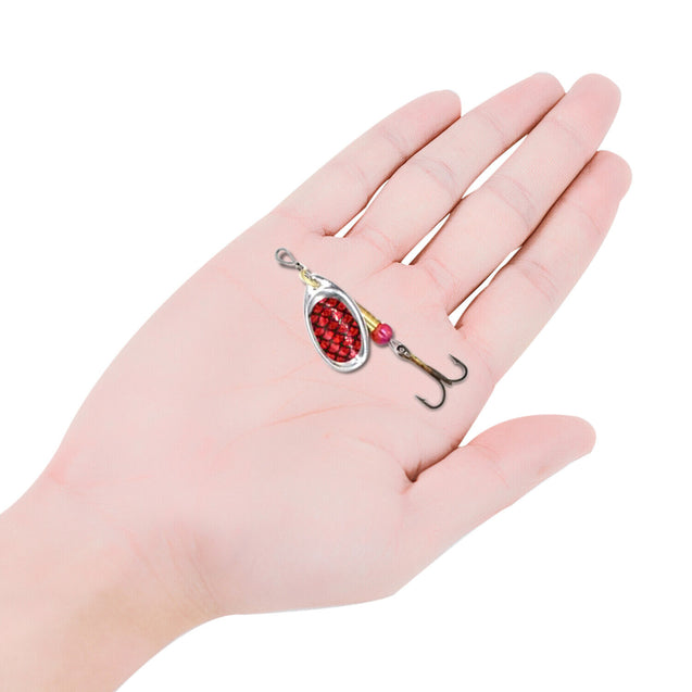 30 PCS Fishing Lures Metal Spinner Baits Bass Tackle Crankbait Trout Spoon Trout