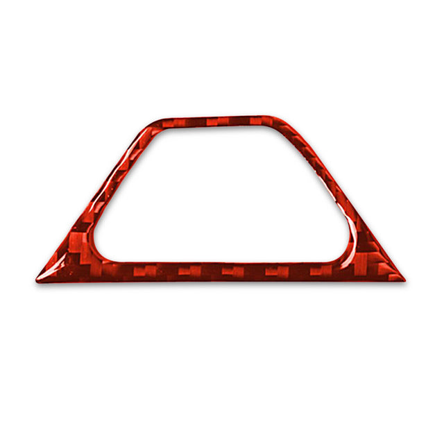 Carbon Fiber Warning Light Button Cover Trim Red For Chevrolet Camaro 2016-2019