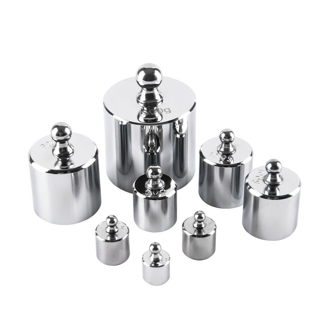 8 pcs calibration weight set 10g 20g 50g 100g 200g 500g - 1000g 1Kg total weight