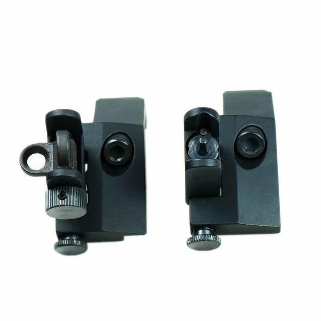Front and Rear Flip Up 45 Degree Offset Rapid Transition Backup Iron Sight