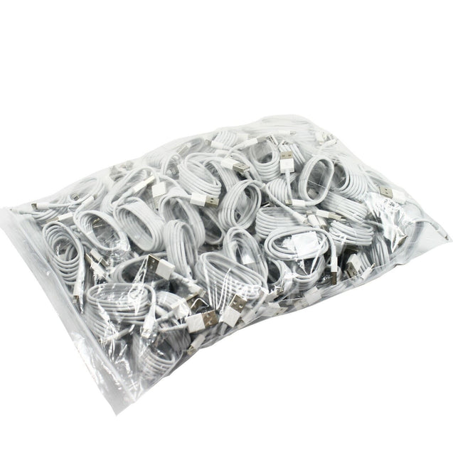 Wholesale 100PCS 3ft 8 Pin USB Charger Cord Cable For iPhone 13 12 11 X 8 7 6 5