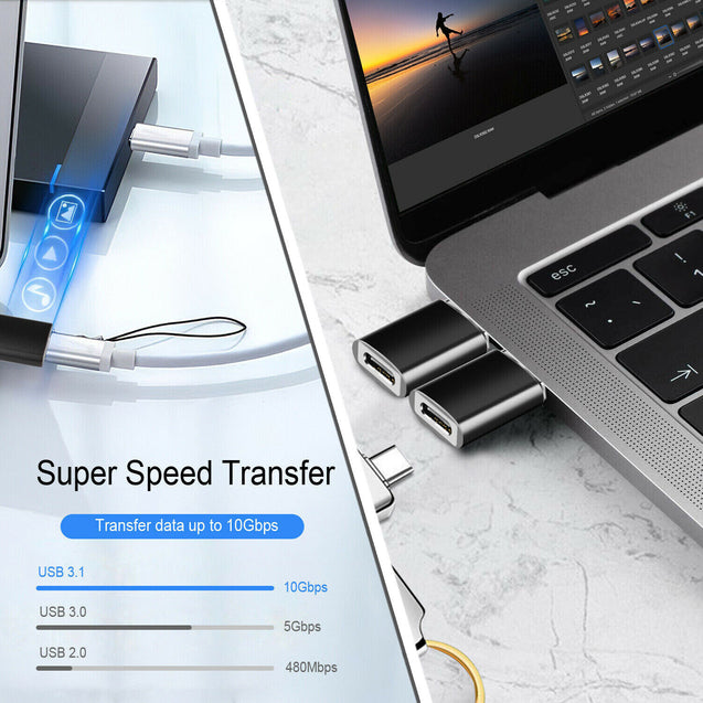 Type-C Female to USB USB-A Male Converter Adapter For iPhone 15, Samsung Phones