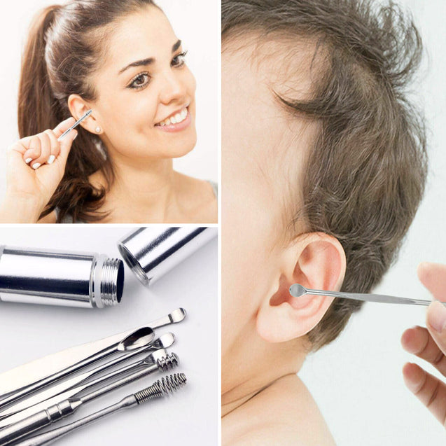 7 PCS Innovative Spring Ear Wax Cleaner Tool Set Ear Pick Ear Wax Removal Kit US