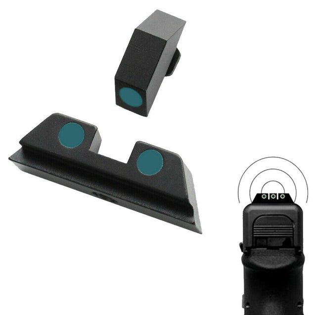 Glow In The Dark Night Sights For GLOCK 17 19 22 23 24 26 27 33 35 37 38 39 44