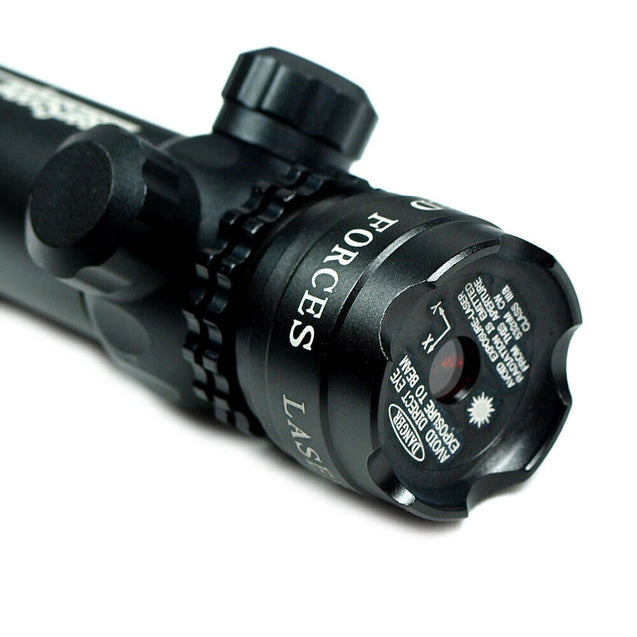 Red dot laser sight rifle gun scope with Rail Mounts + cap and Pressure switches