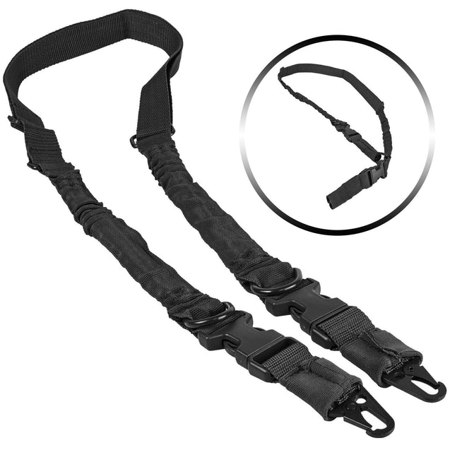 Tactical Two Point Sling Strap Rifle Gun Sling Shoulder Strap with 2 QD Buckle